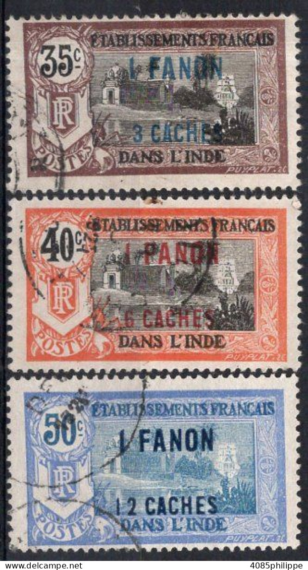 INDE Timbres-poste N°68 à 70 Oblitérés TB Cote : 5€25 - Usati