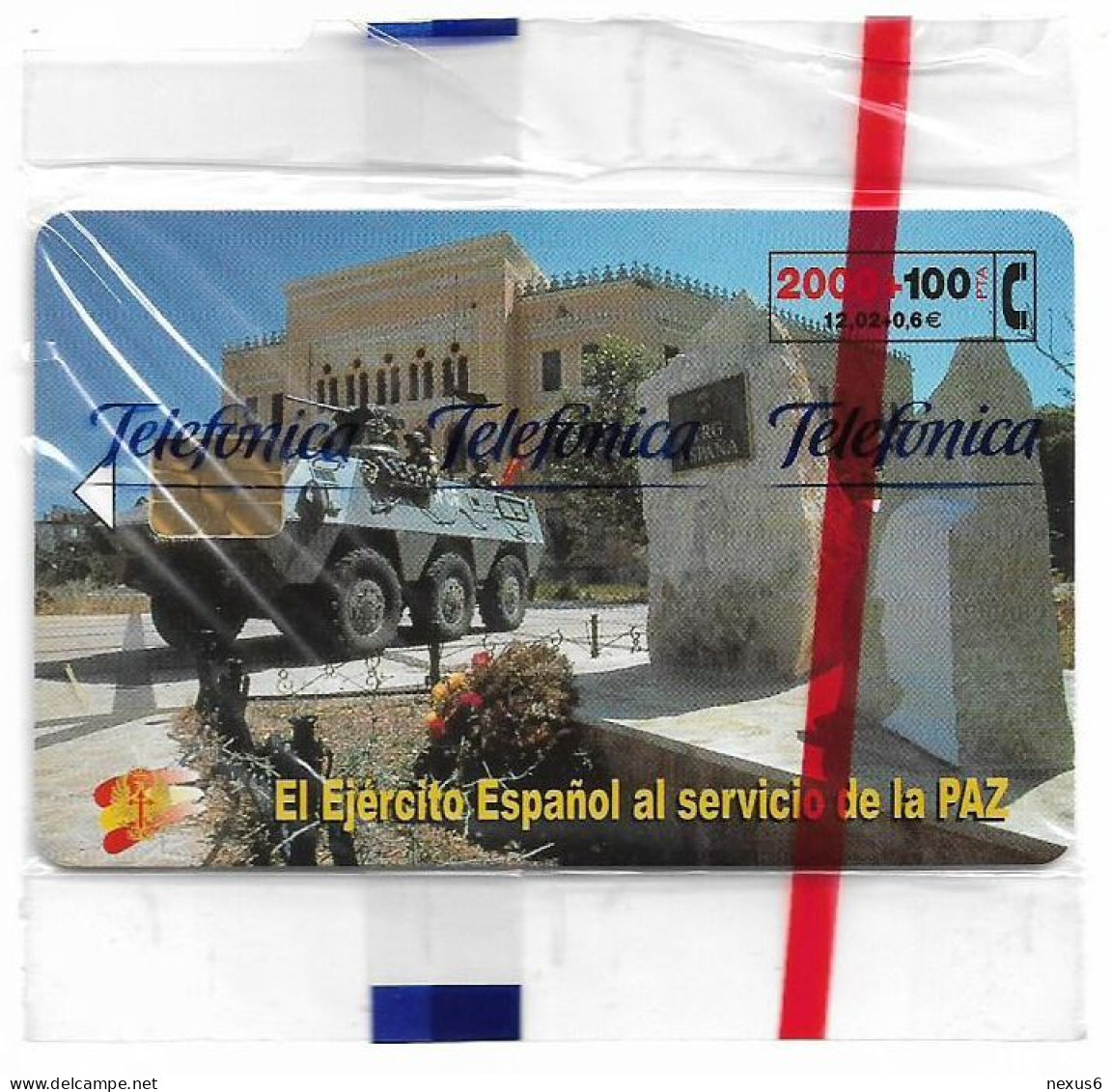 Spain - Telefónica - El Ejercito Espanol En Bosnia - CP-201 - 12.2000, 11.200ex, NSB - Commemorative Advertisment