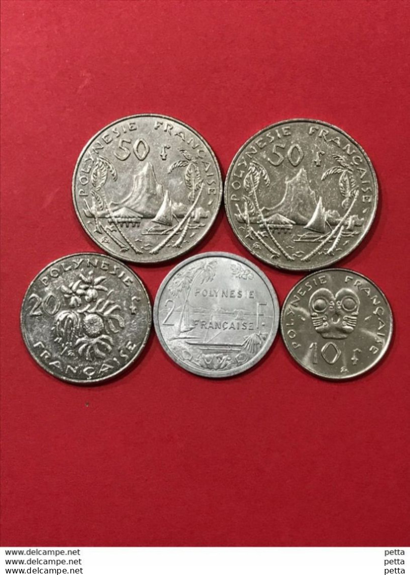 Lot De 5 Pièces De Polynésie Française (1) - Frans-Polynesië