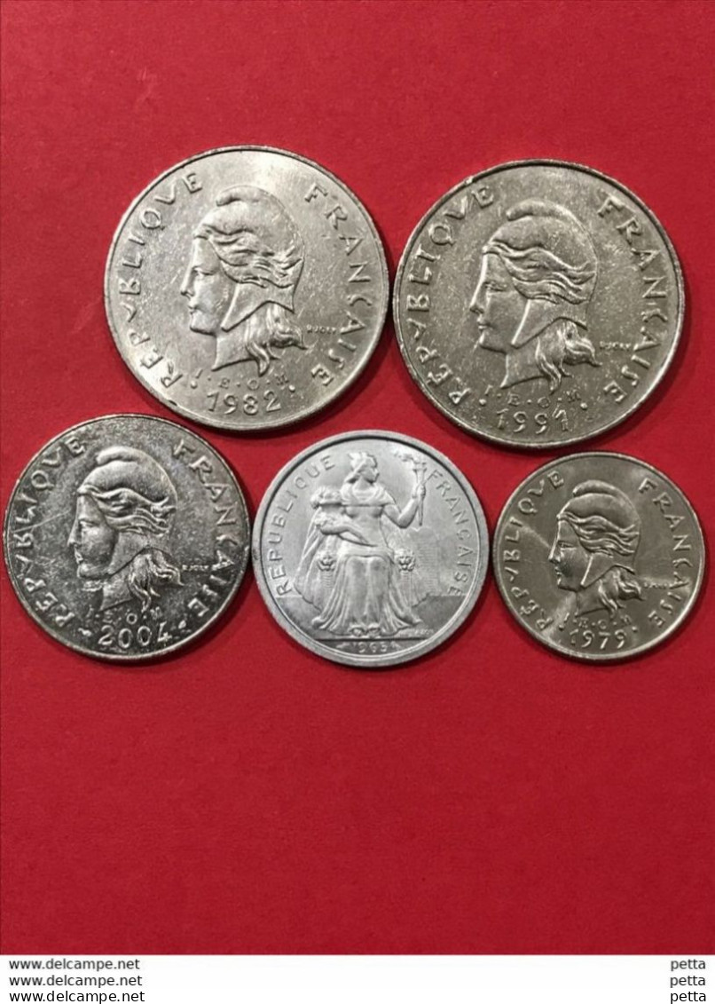 Lot De 5 Pièces De Polynésie Française (1) - Polynésie Française