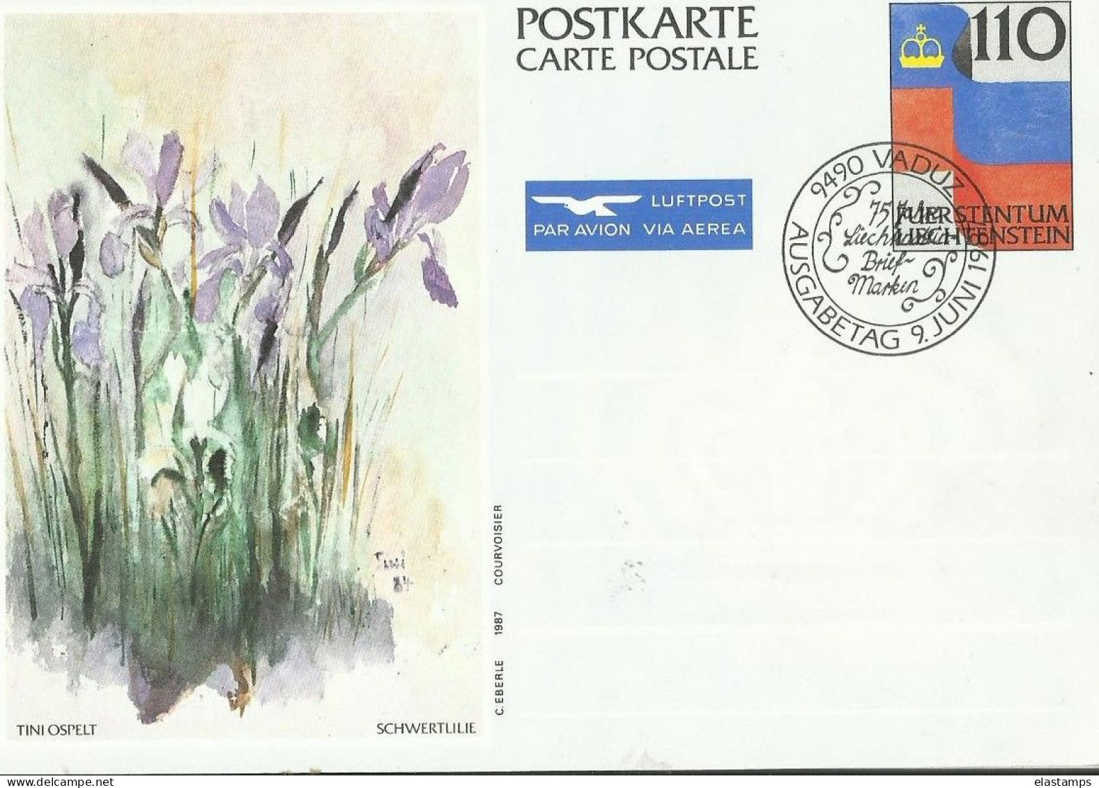 LICHTENSTEIN GS - Stamped Stationery