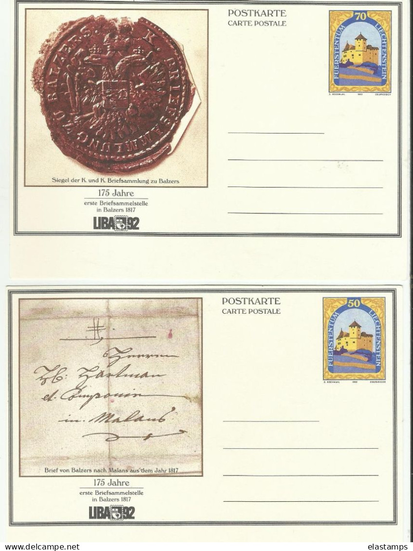 LICHTENSTEIN GS*2 - Stamped Stationery