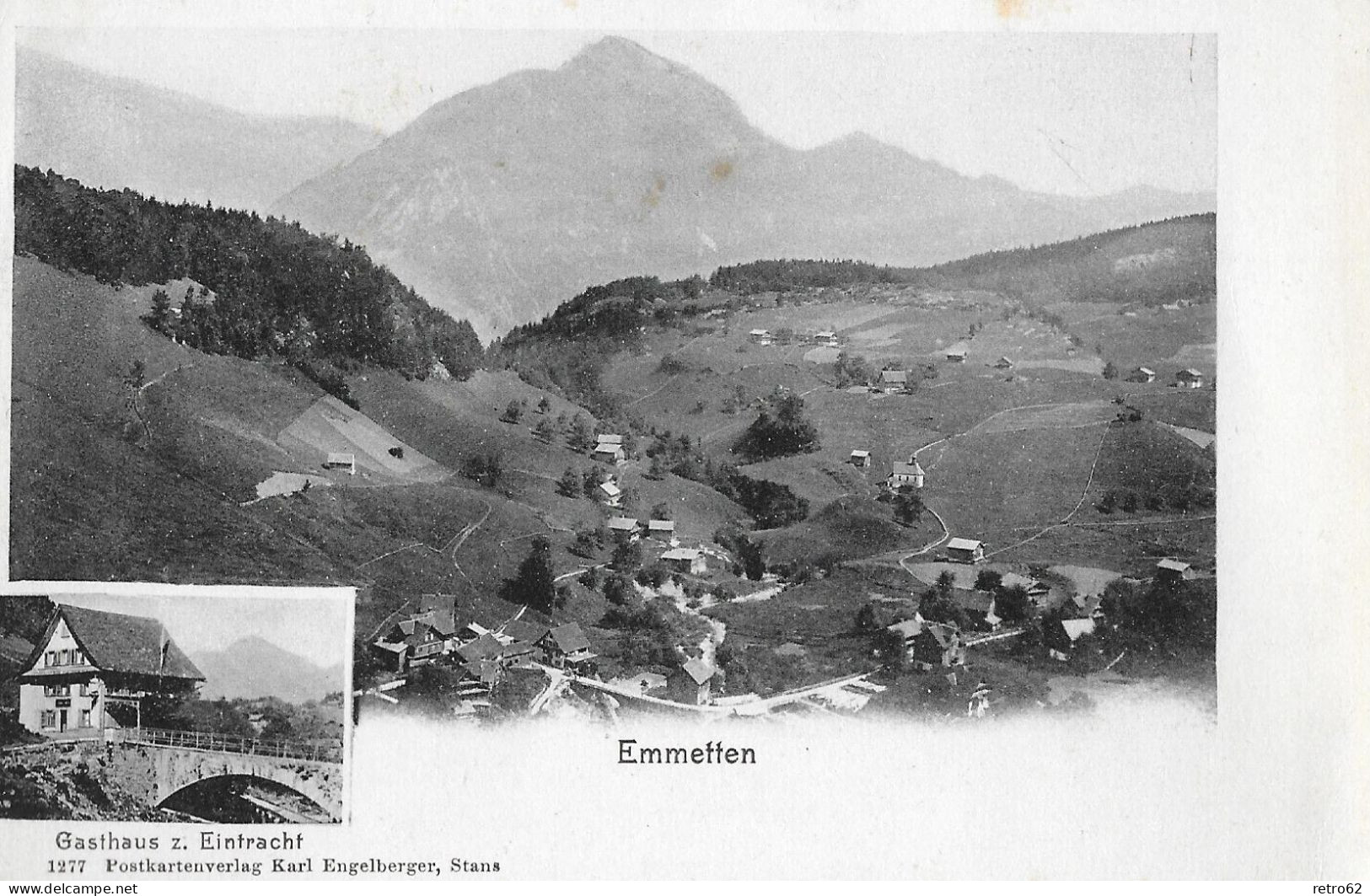 EMMETTEN ► Sehr Alte Mehrbildkarte Mit Gasthaus Zur Eintracht, Ca.1900 - Emmetten