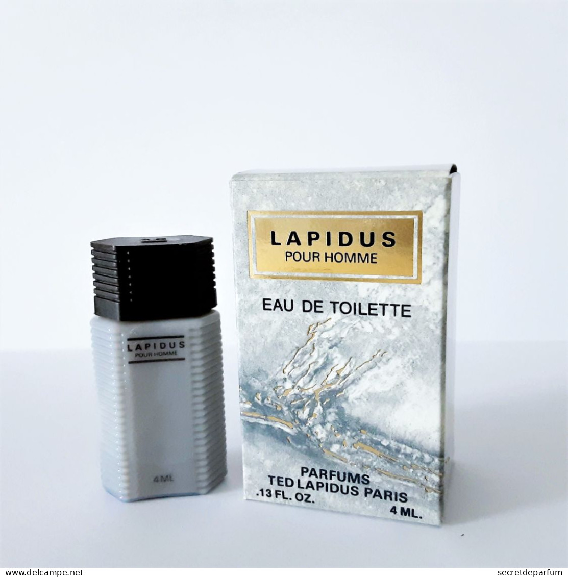 Miniatures De Parfum   LAPIDUS  Pour HOMME De TED LAPIDUS   EDT  4 ML + BOITE - Miniatures Hommes (avec Boite)