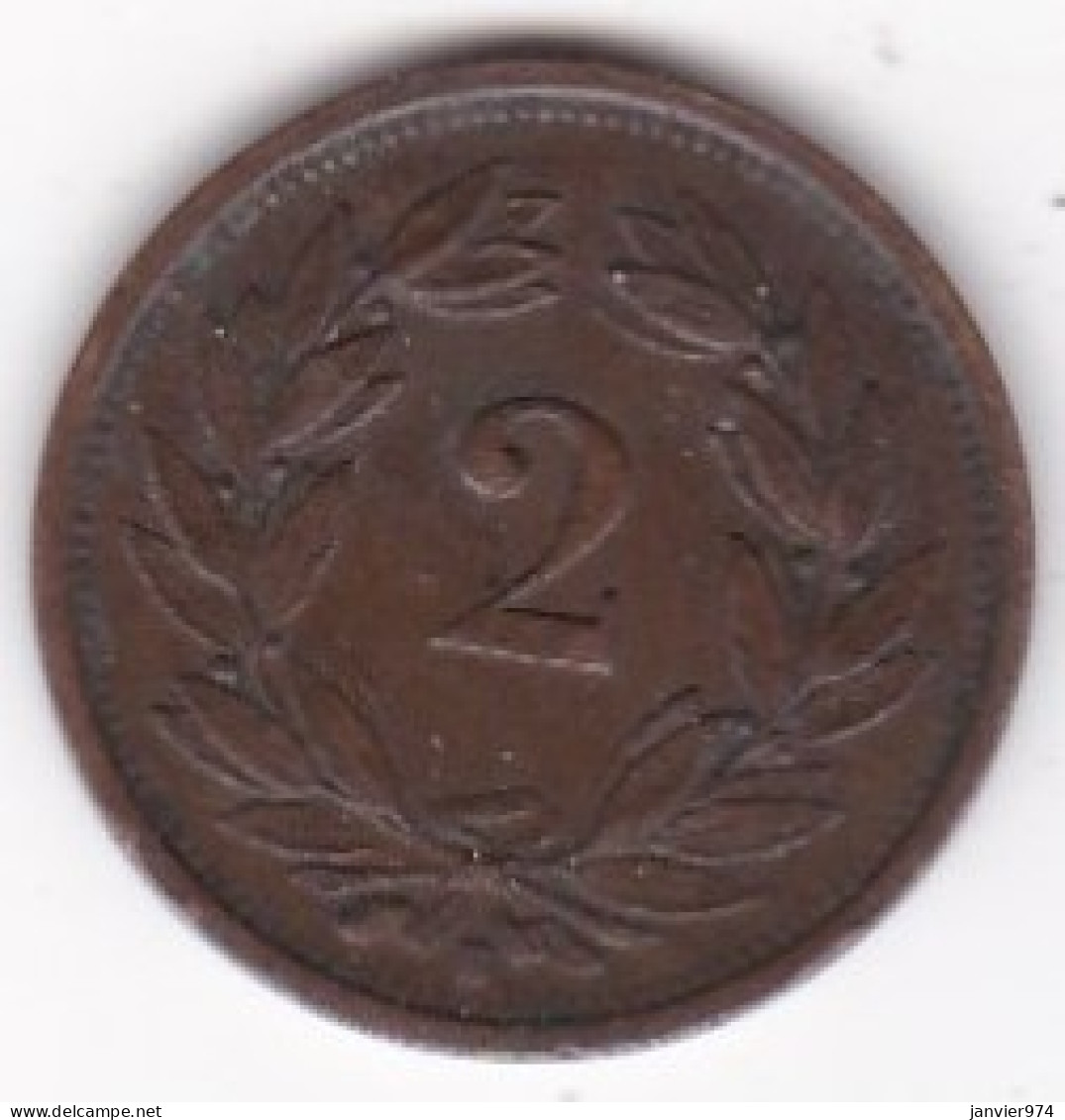 Suisse 2 Rappen 1925 B , En Bronze, KM# 4 - 2 Centimes / Rappen