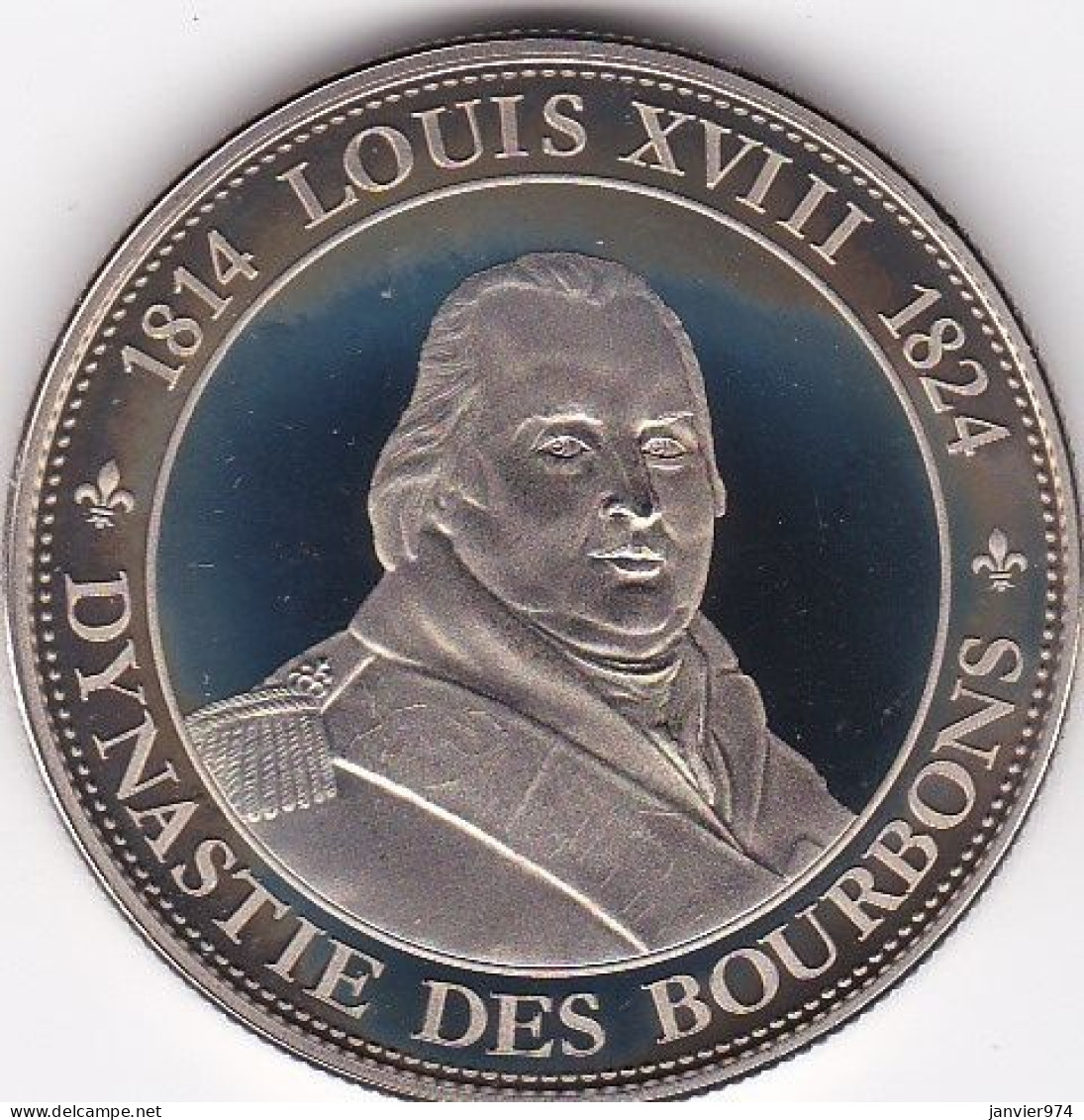 Médaille. Louis XVIII 1814 - 1824. Dynastie Des Bourbons. FDC - Royaux / De Noblesse