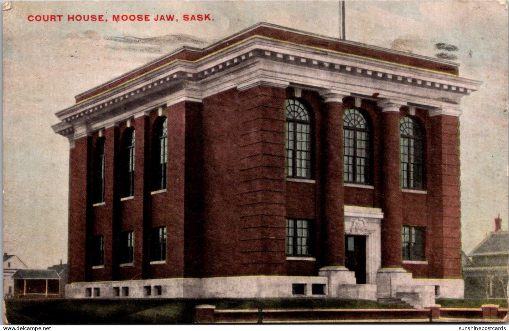 Canada Saskatchewan Moose Jaw Court House 1911 - Autres & Non Classés