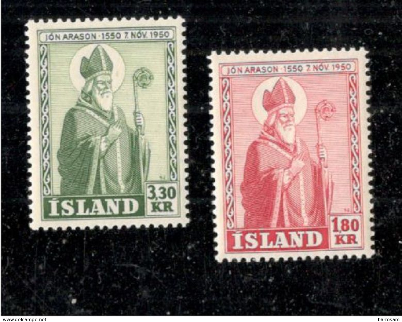 ICELAND.....1950:Michel 271-2mnh** - Neufs