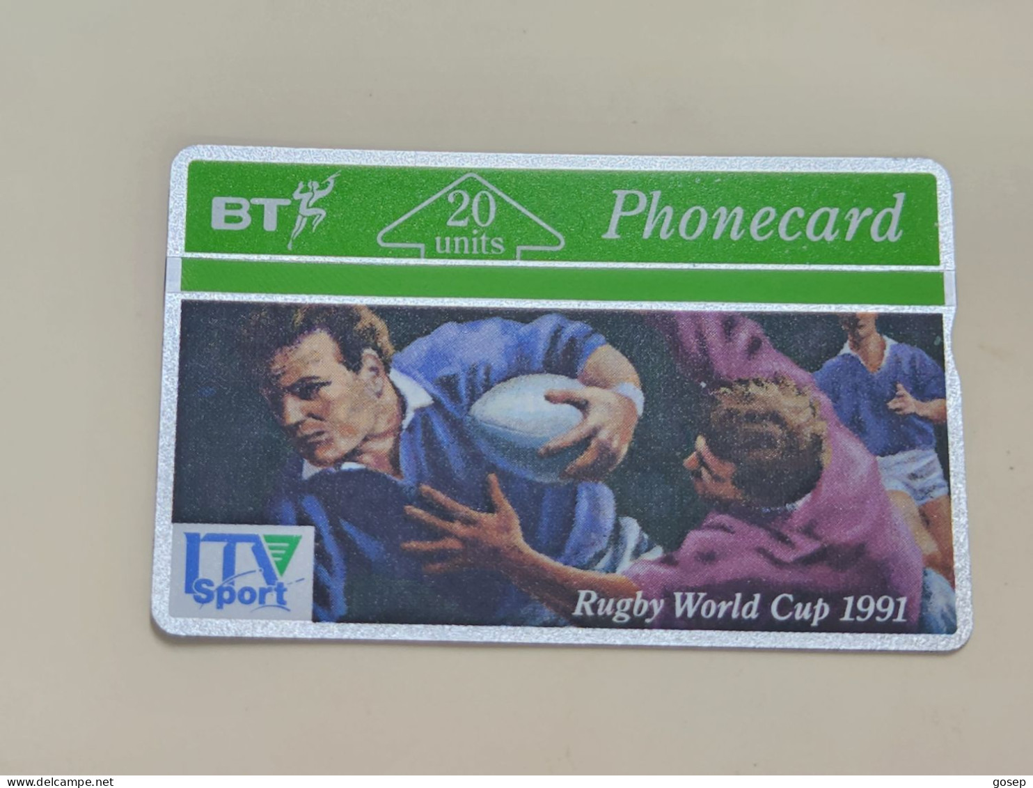 United Kingdom-(BTA021)-RUGBY WORLD CUP-(20units)-(46)-(148G17706)-price Cataloge6.00£-mint-card+1card Prepiad Free - BT Advertising Issues