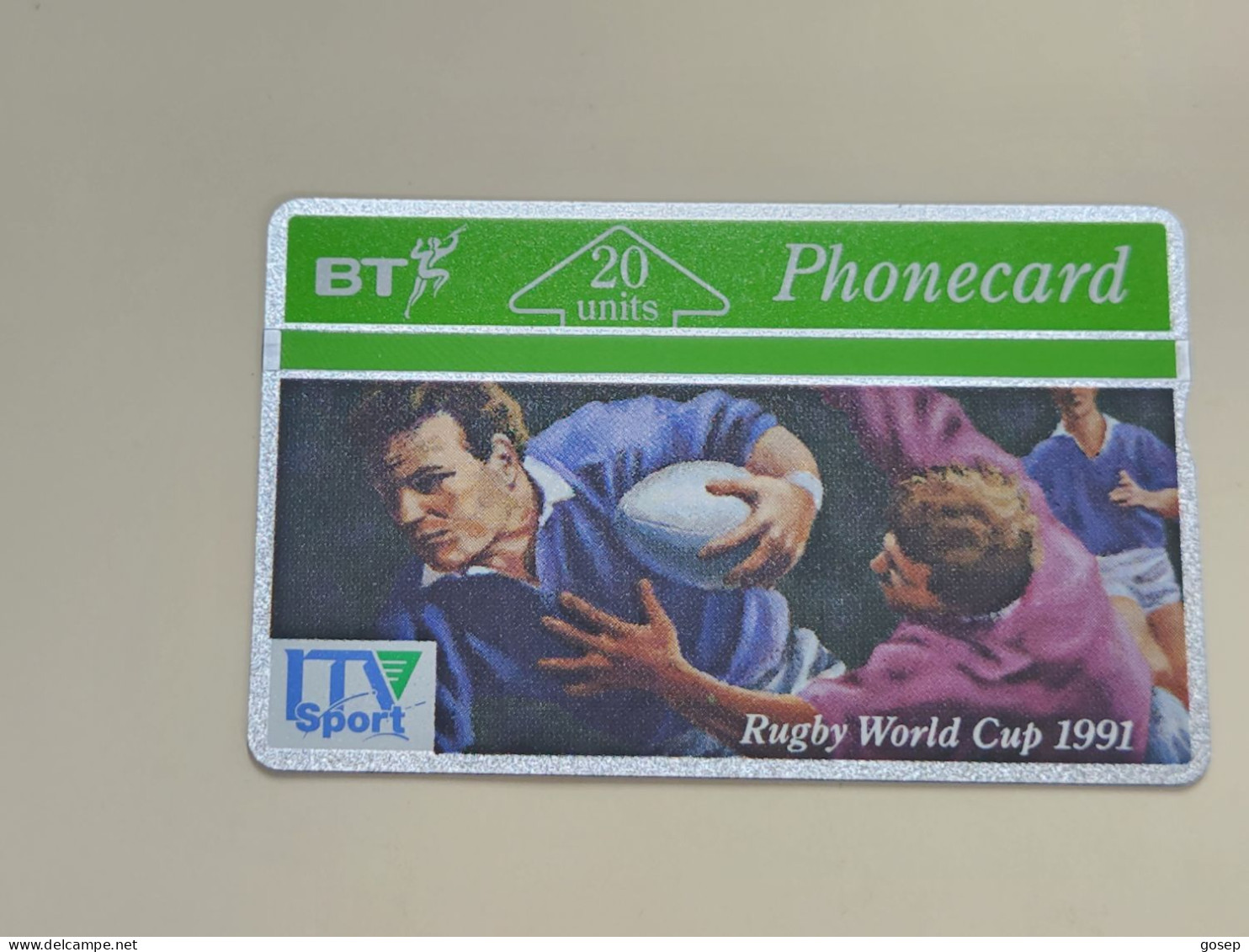 United Kingdom-(BTA021)-RUGBY WORLD CUP-(20units)-(48)-(148G17919)-price Cataloge6.00£-mint-card+1card Prepiad Free - BT Advertising Issues