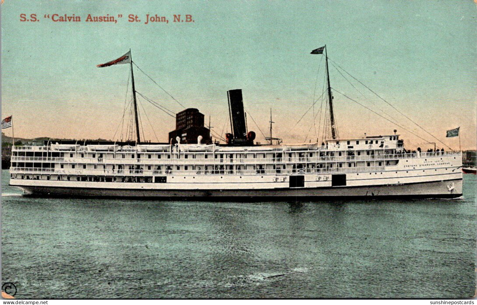 Canada New Brunswiick St John SS "Calvin Austin"  - St. John