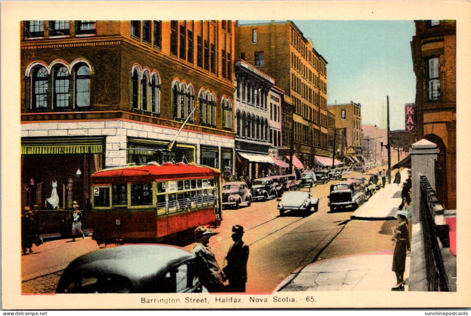 Canada Nova Scotia Trolley On Barrington Street  - Halifax