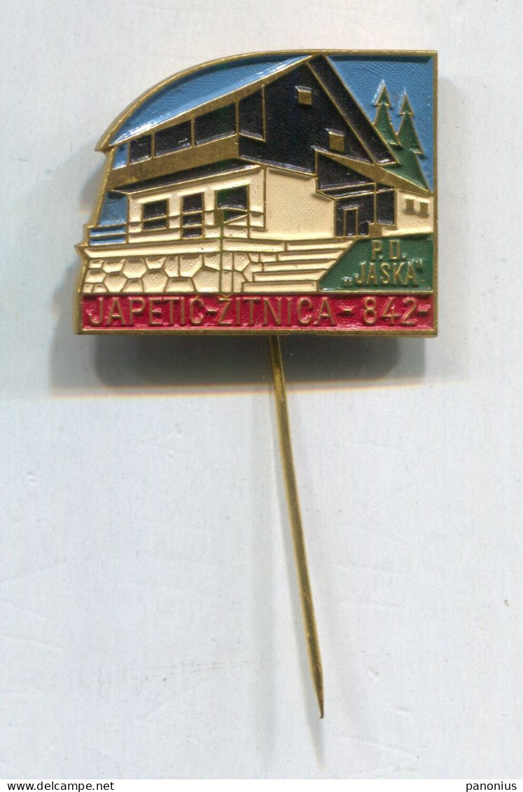 Alpinism Mountaineering - PD Jaska Japetić Žitnica Croatia, Vintage Pin Badge Abzeichen - Alpinismus, Bergsteigen