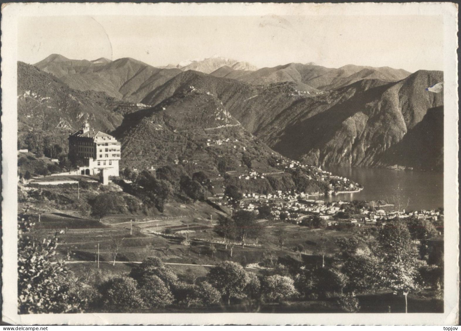 SWITZERLAND - LUGANO  KURHAUS CADEMARIO A Mt. BRE - 1937 - Cademario