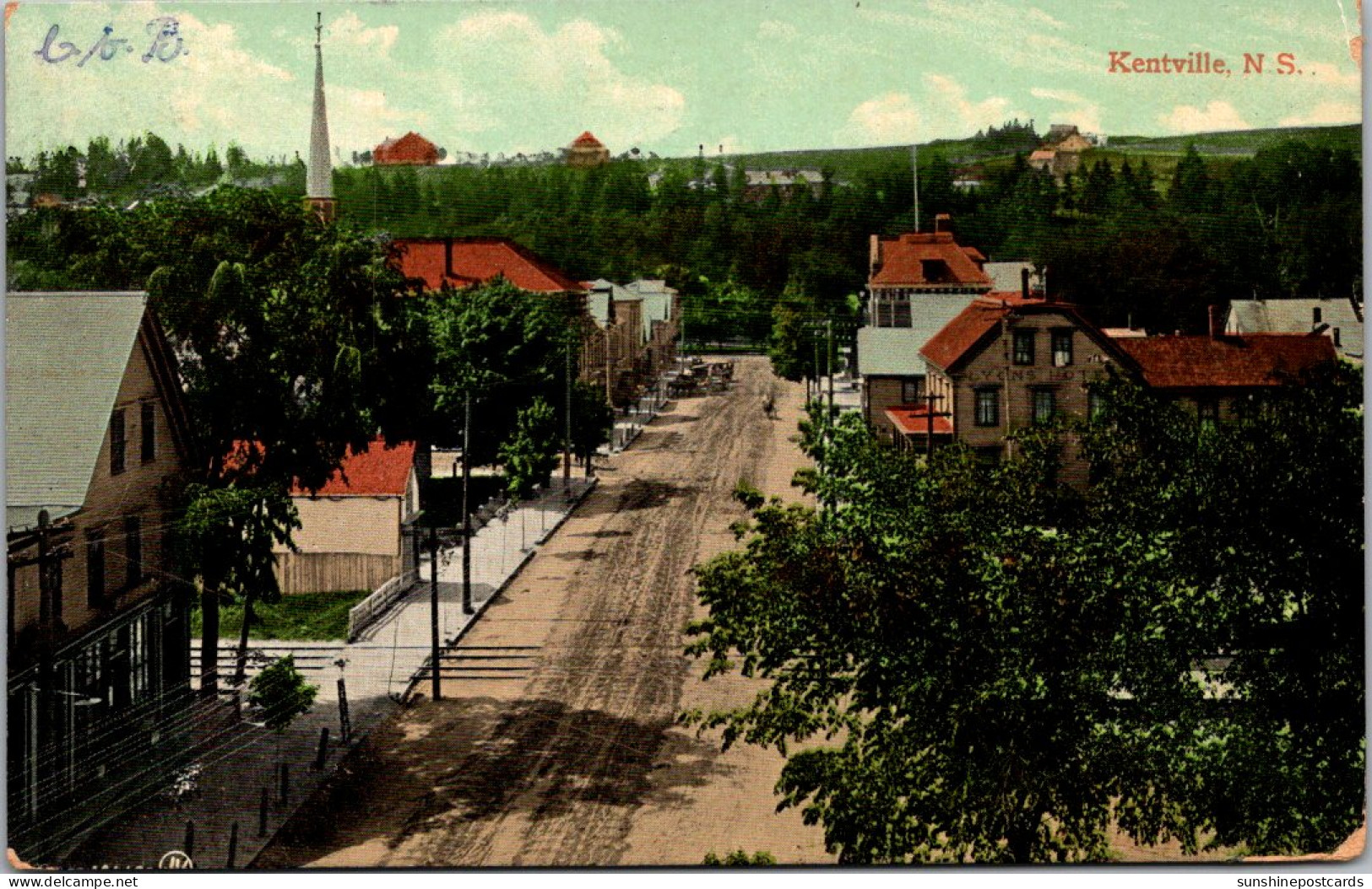 Canada New Brunswick Kentville Street View 1908 - Other & Unclassified