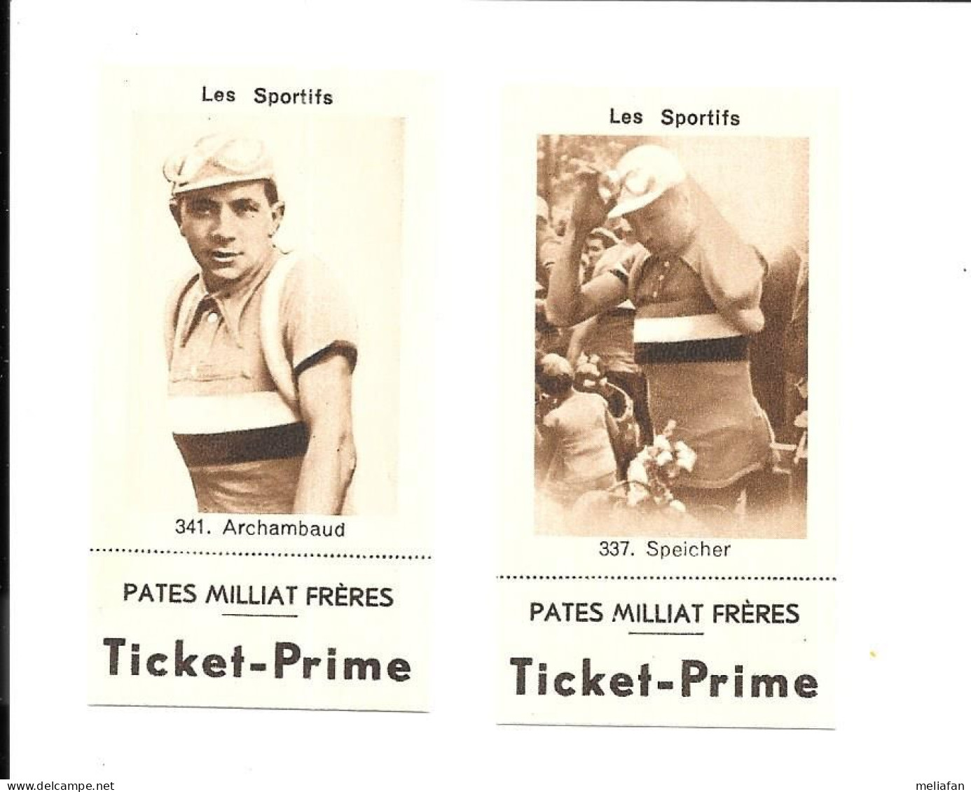 EB85 - IMAGES MILLIAT - CYCLISME - GEORGES SPEICHER - MAURICE ARCHAMBAUD - Cyclisme