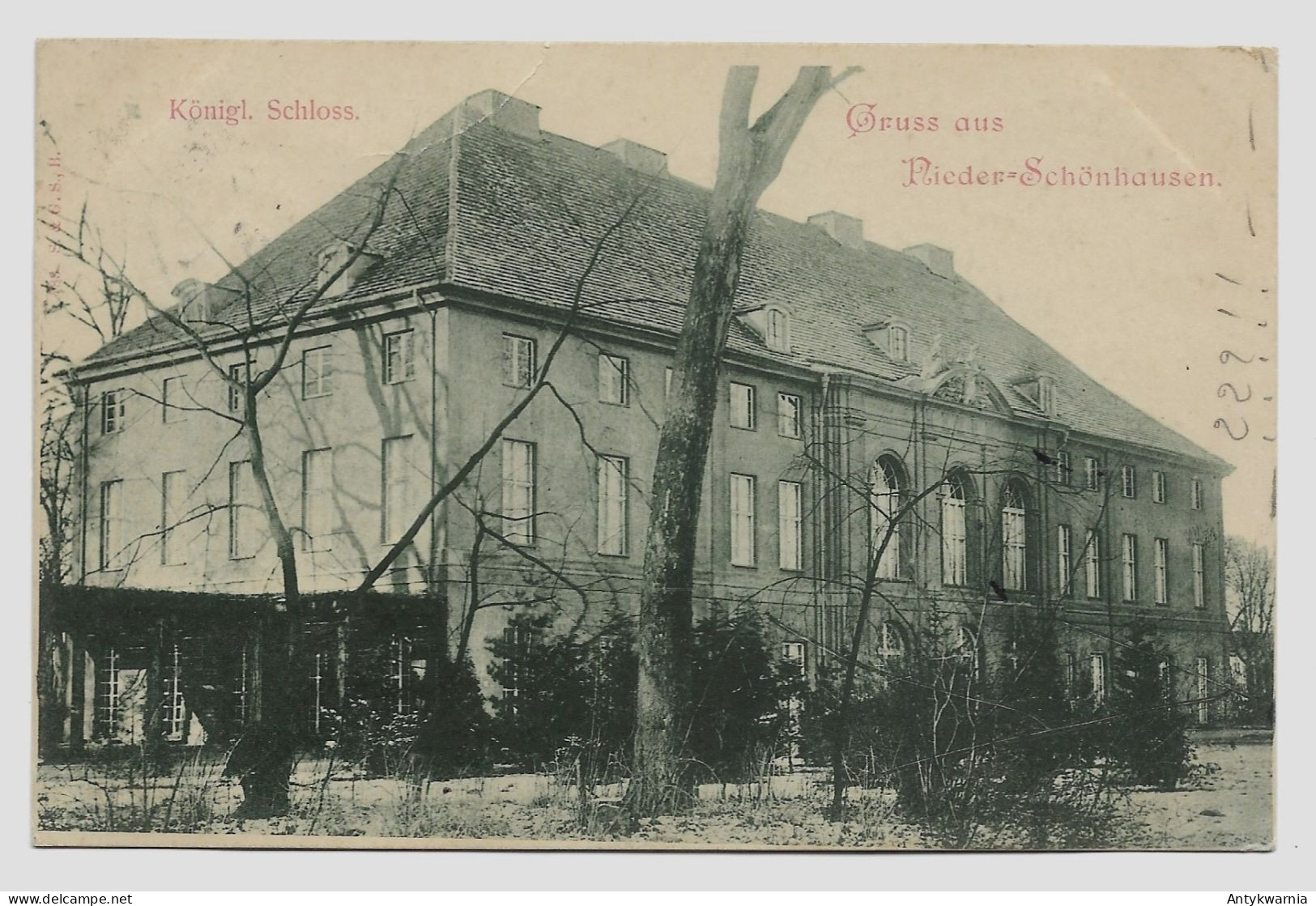 Berlin Niederschönhausen, Schloß Gelaufen 1900y.  G879 - Pankow