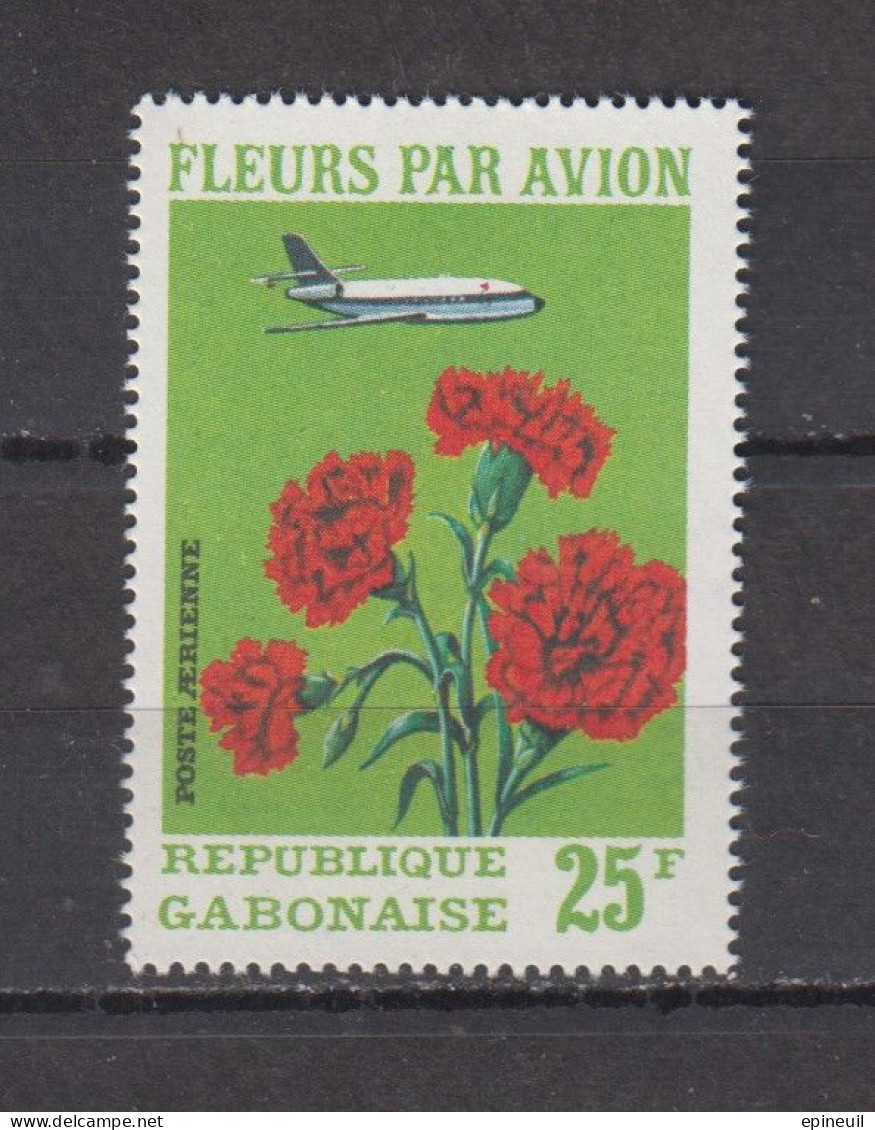 GABON + 1971 YT N° AVION 113 - Gabon (1960-...)