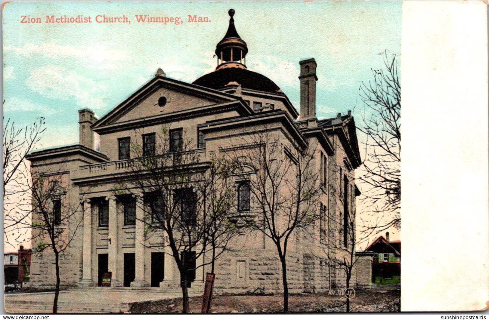 Canada Winnipeg Zion Methodist Church 1909 - Winnipeg