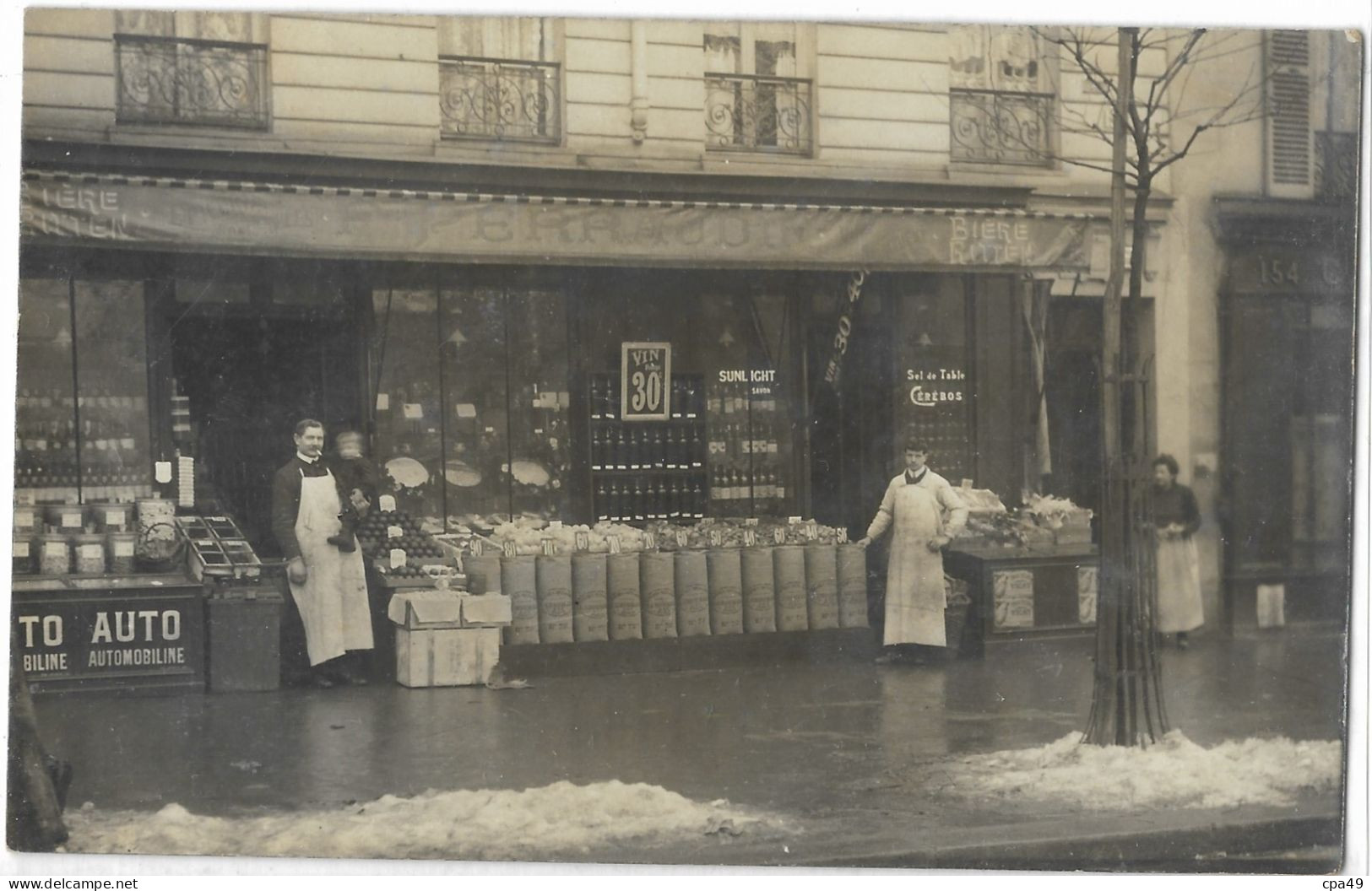 75     PARIS   CARTE  PHOTO   102  FG  DU  TEMPLE  11è  1903 - District 16