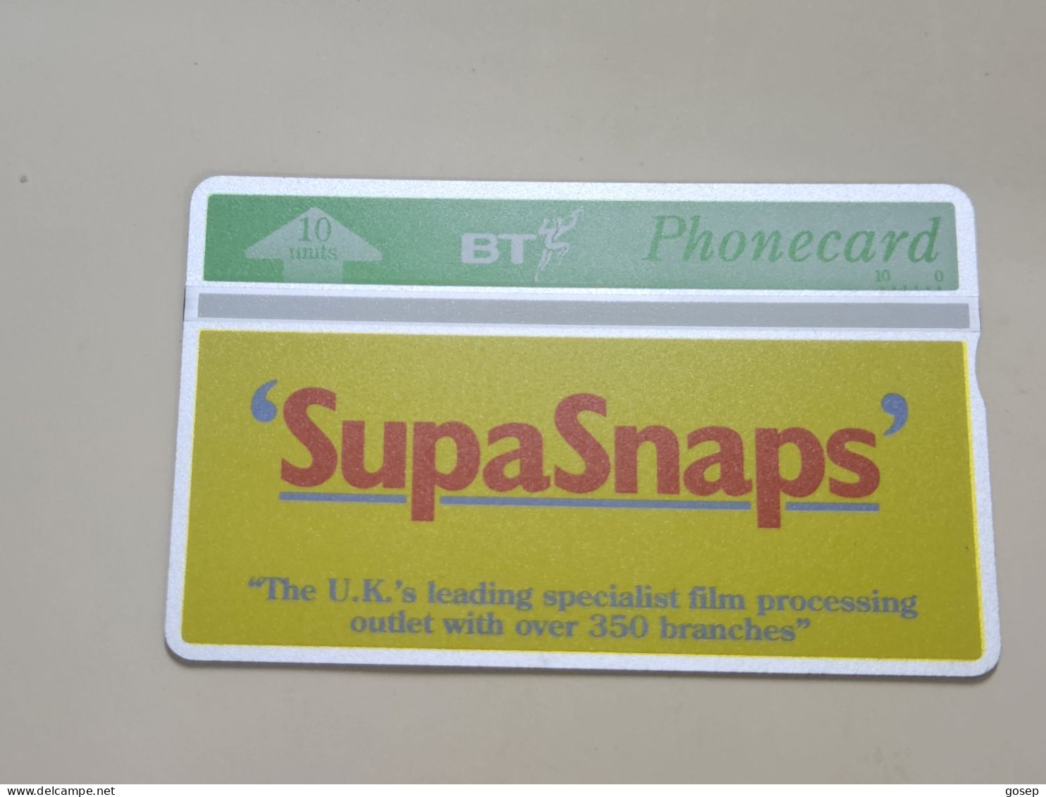 United Kingdom-(BTA040)-SUPASNAPS-(10units)-(79)-(246A75991)-price Cataloge10.00£-mint+1card Prepiad Free - BT Advertising Issues