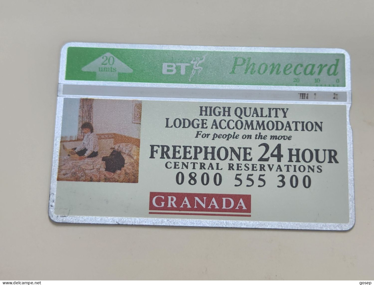 United Kingdom-(BTA052)-GRANADA SERVICES-(20units)-(95)-(345H89724)-price Cataloge2.00£-used+1card Prepiad Free - BT Werbezwecke