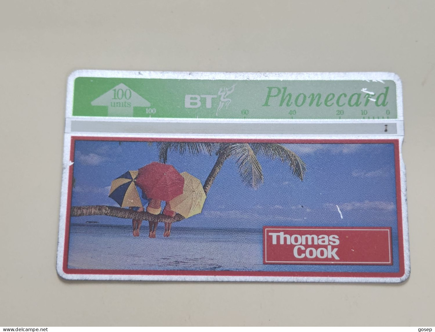 United Kingdom-(BTA056A)-THOMAS COOK-(100units)-(101)-(524K02157)-price Cataloge5.00£-used+1card Prepiad Free - BT Werbezwecke