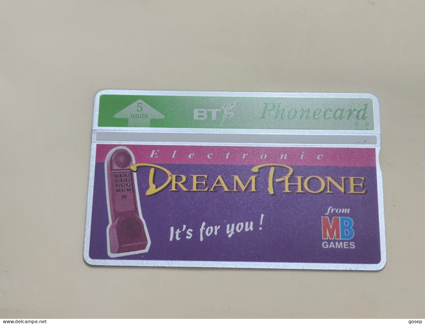 United Kingdom-(BTA061)-DREAM PHONE-(5units)-(104)-(327C93627)-price Cataloge10.00£-used+1card Prepiad Free - BT Werbezwecke
