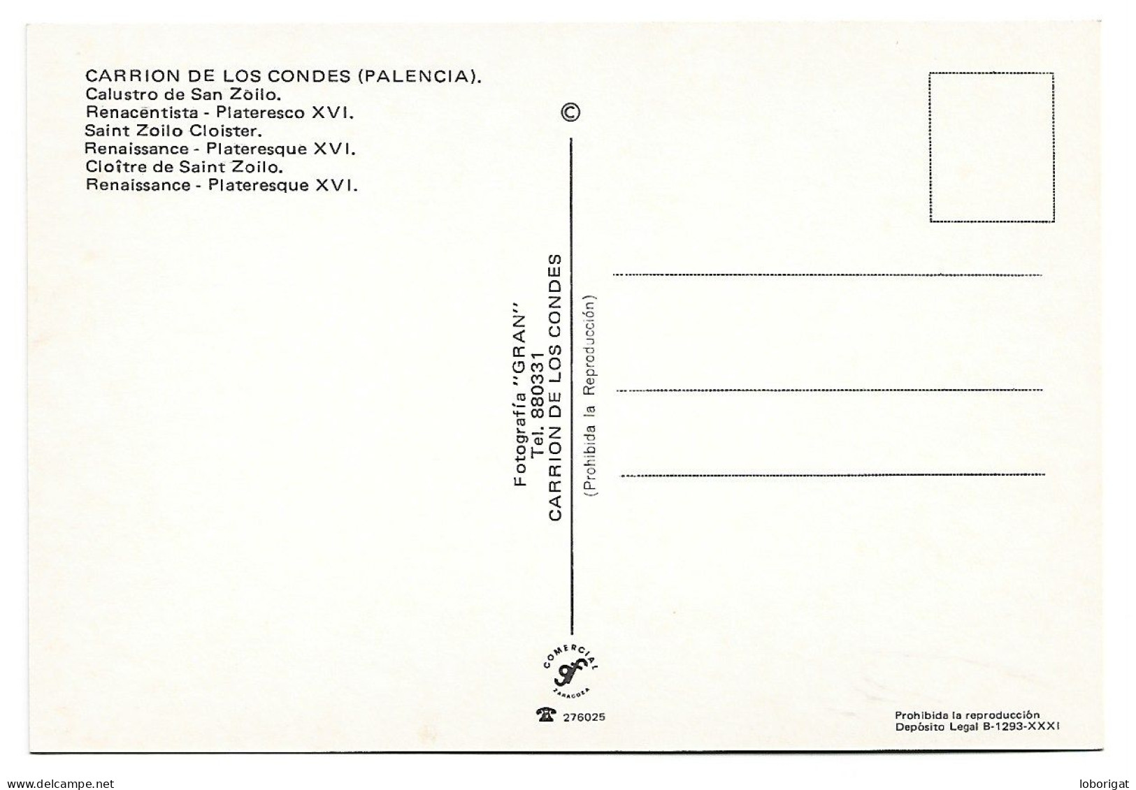 CLAUSTRO DE SAN ZOILO, GOTICO S.XVI.- CARRION DE LOS CONDES.- PALENCIA.- ( ESPAÑA). - Palencia
