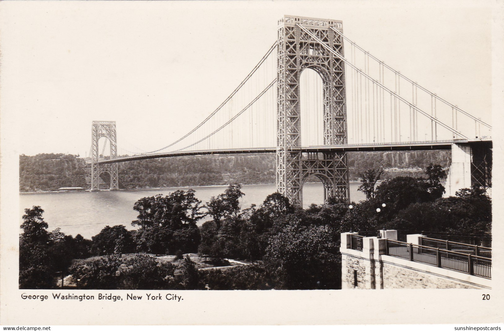 New York City George Washington Bridge Real Photo - Brücken Und Tunnel