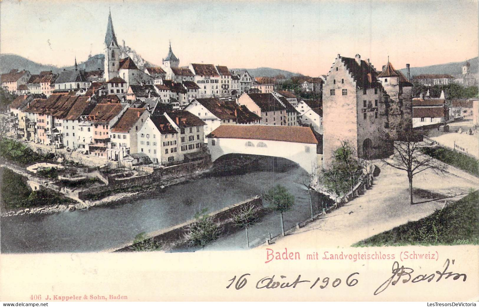 SUISSE - Baden Mit Landvogteischloss - Carte Postale Ancienne - Baden