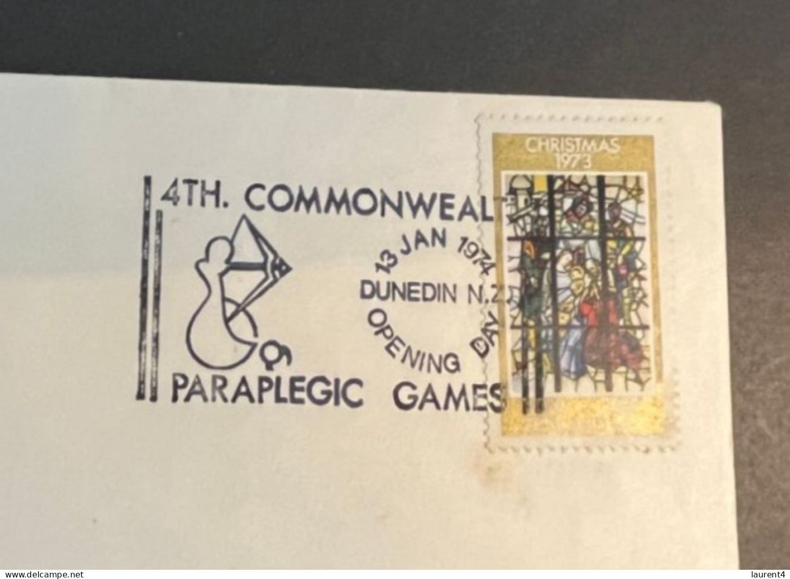 (4 Q 4) New Zealand Cover Posted To Auckland - 1974 - With 4th Paraplegic Games Postmark - Lettres & Documents