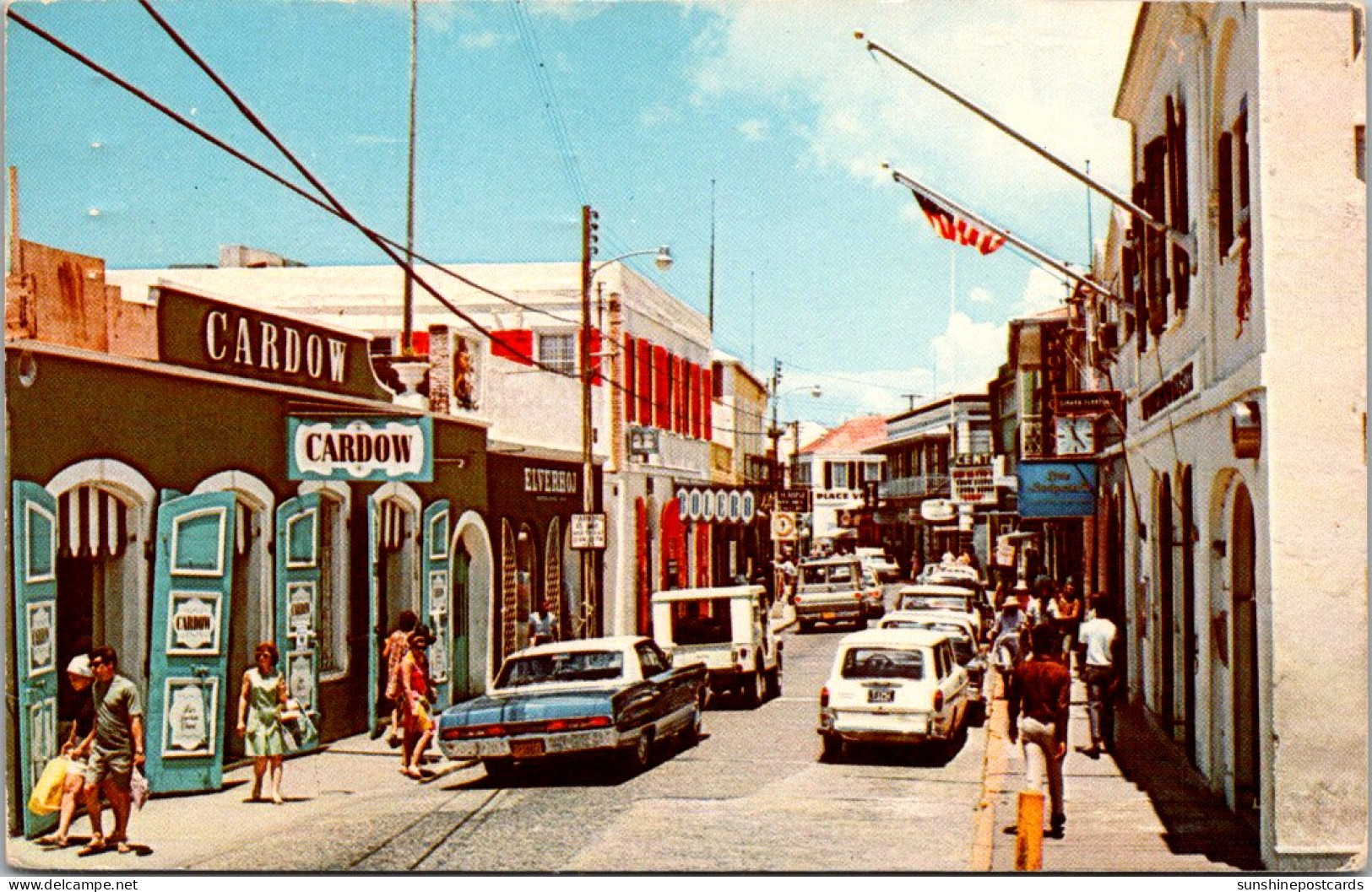 St Thomas Main Street Shopping Oaradise 1972 - Virgin Islands, US