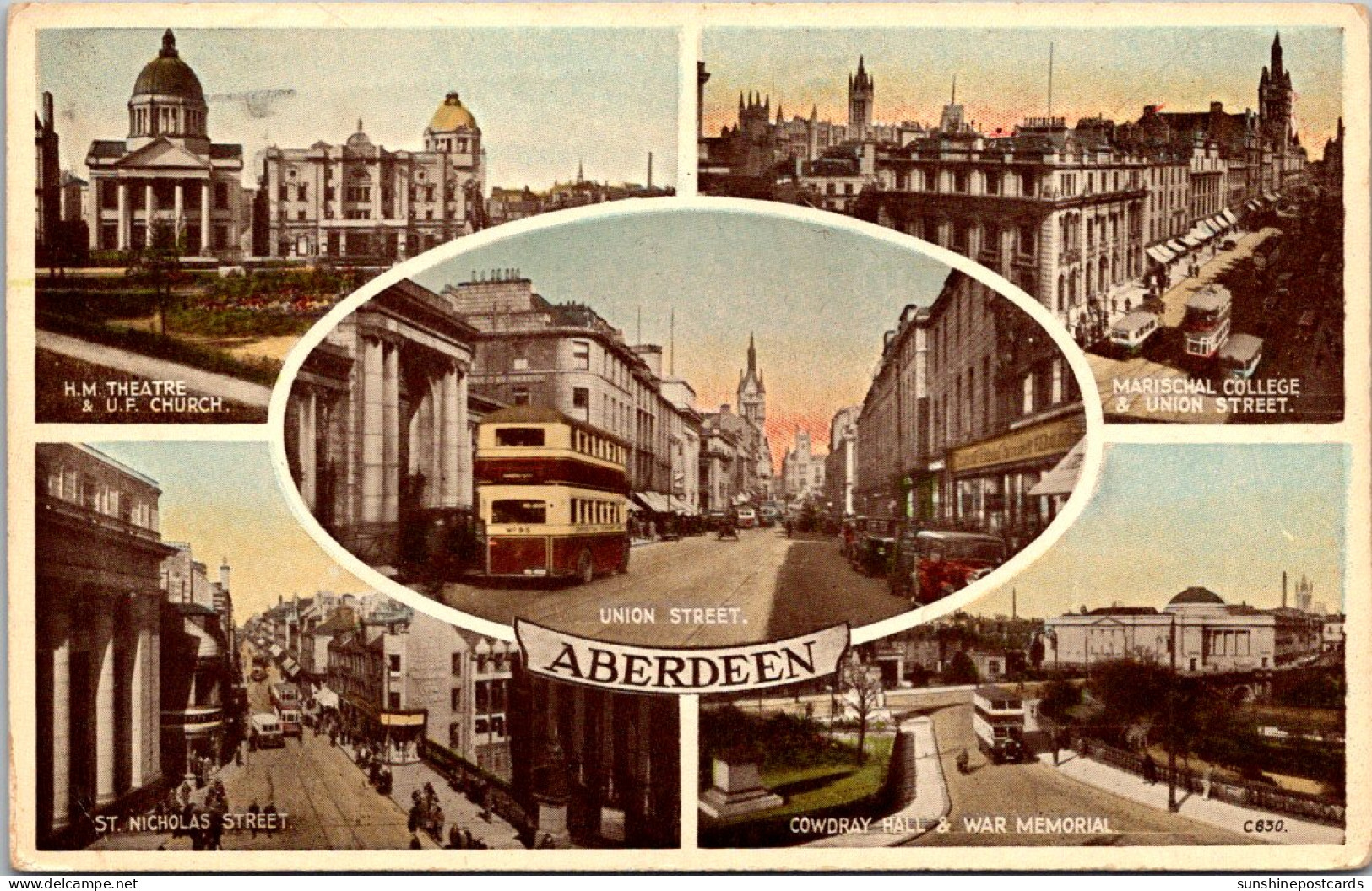 Scotland Aberdeen Union Street St Nicholas Street And More 1950 - Aberdeenshire