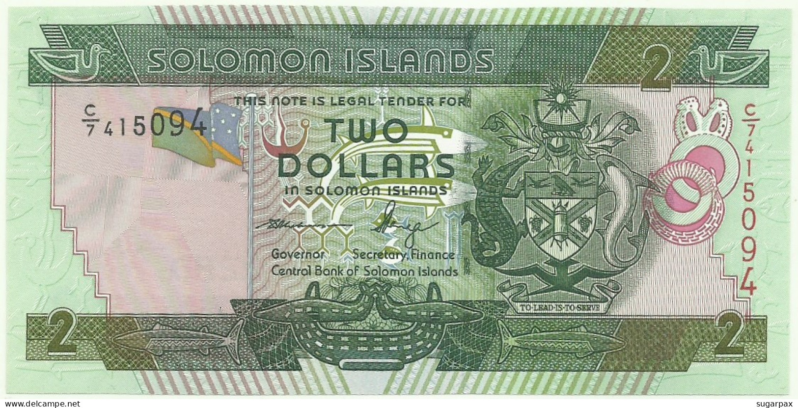 Solomon Islands - 2 Dollars - ND ( 2004 ) - Pick 25 - Unc. - Serie C/7 - Salomonseilanden