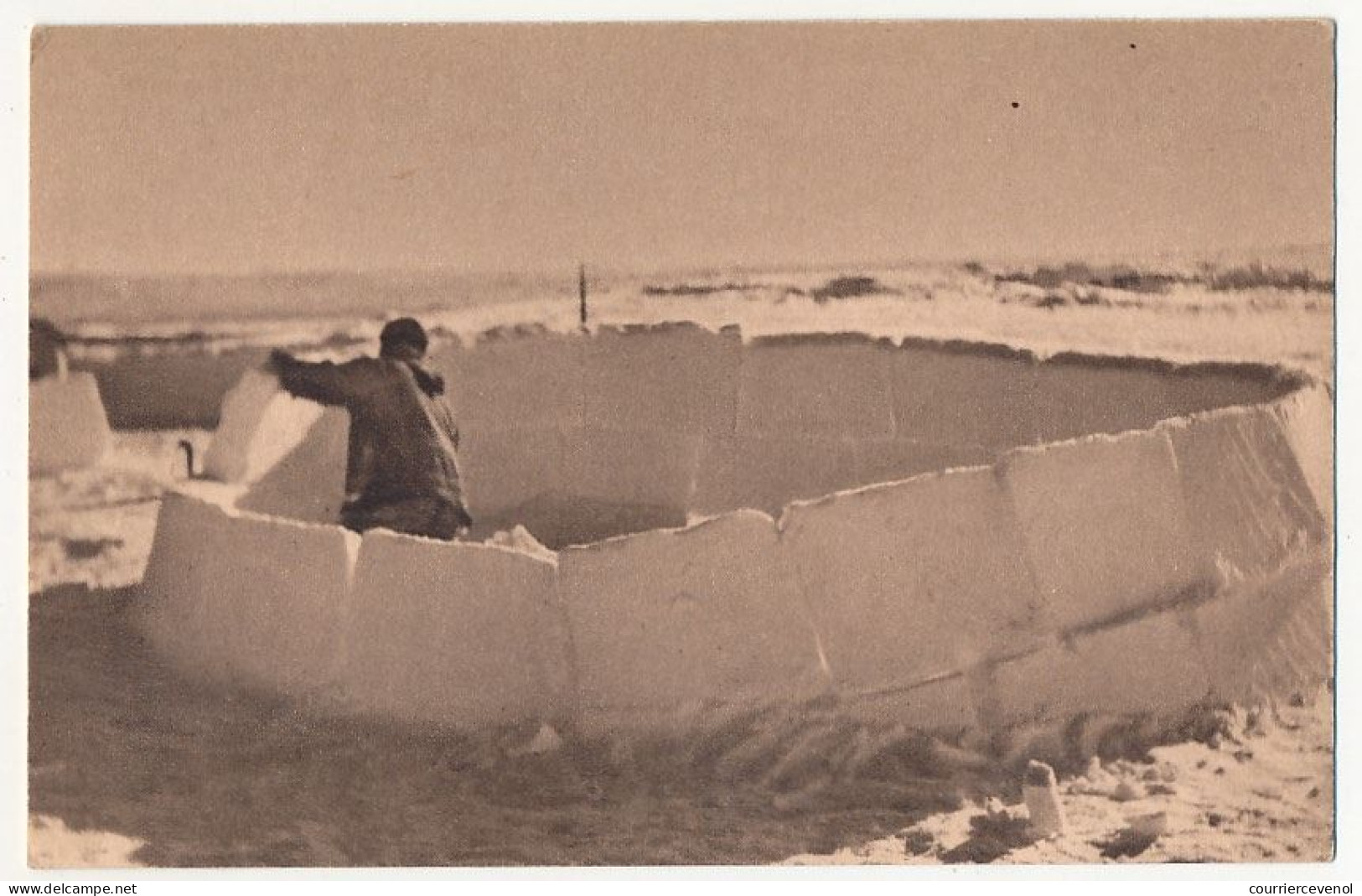 CPA - MISSIONS D'AMERIQUE - Construction D'un Igloo - Other & Unclassified
