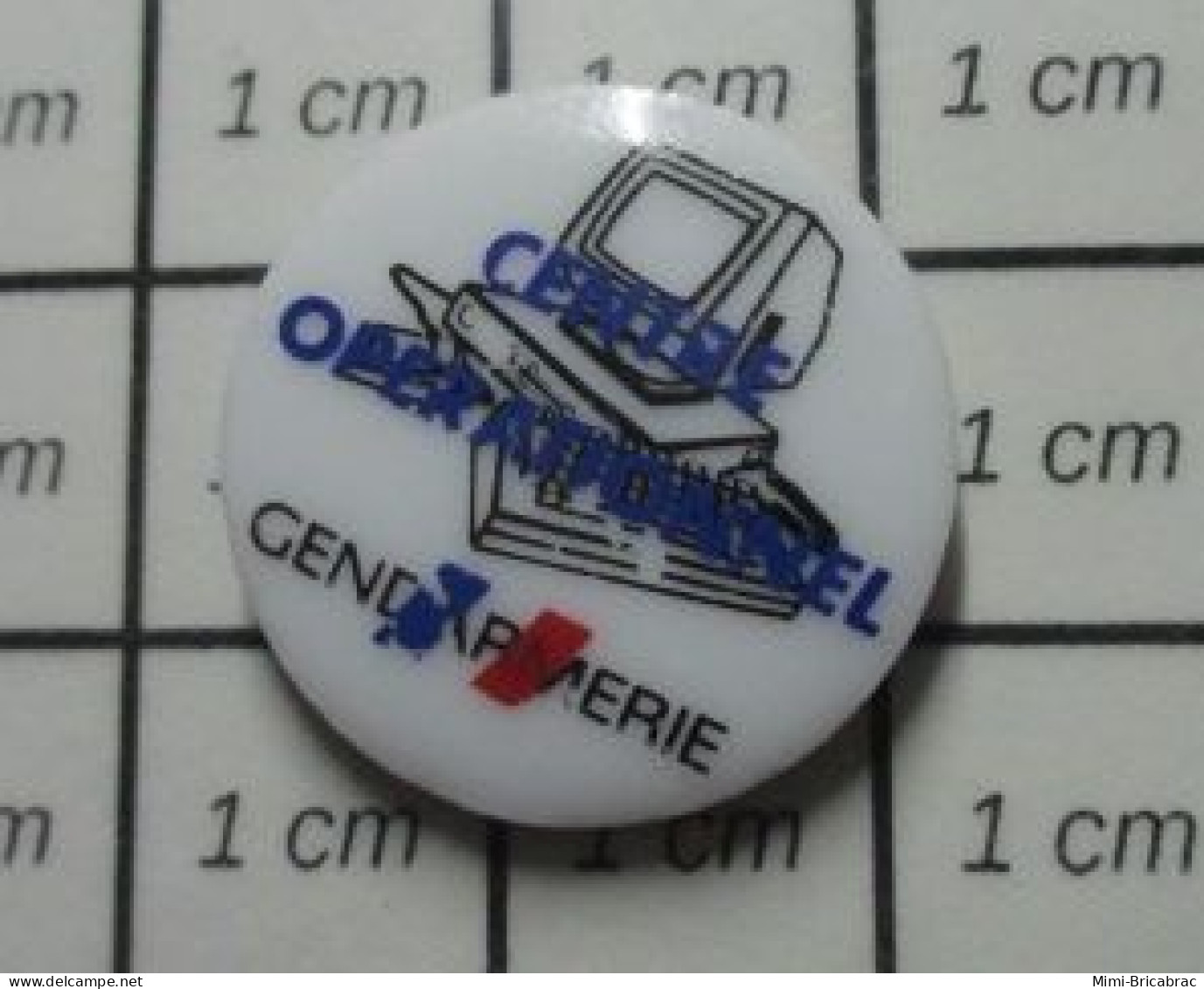 510B Pin's Pins / Beau Et Rare / INFORMATIQUE / ORDINATEUR PC COG CENTRE OPERATIONNEL DE LA GENDARMERIE - Informatique