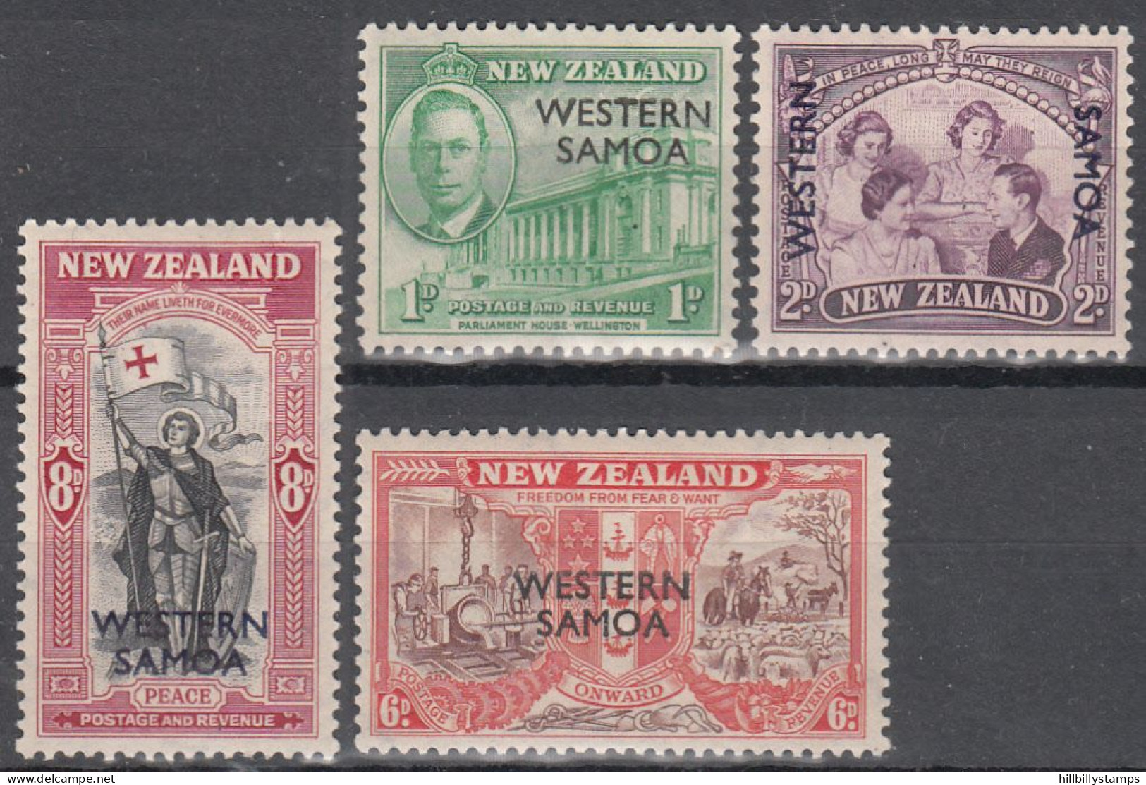 SAMOA   SCOTT NO 191-94  MINT HINGED  YEAR  1946 - Samoa Américaine