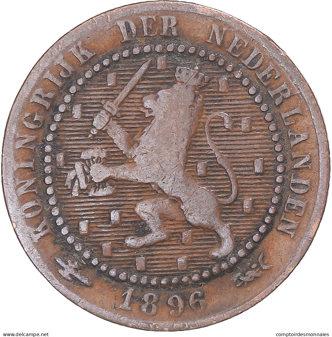 Monnaie, Pays-Bas, Cent, 1896 - 10 Cent