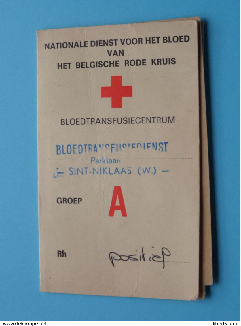 2 X Kaart BLOEDTRANSFUSIE ( Voir / Zie SCANS For Detail ) Oost-Vlaanderen Anno +/-1980 ! - Red Cross