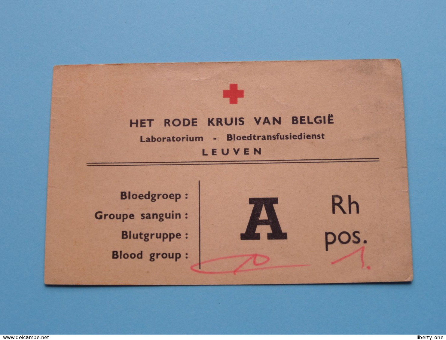 2 X Kaart BLOEDTRANSFUSIE ( Voir / Zie SCANS For Detail ) Oost-Vlaanderen Anno +/-1980 ! - Croce Rossa