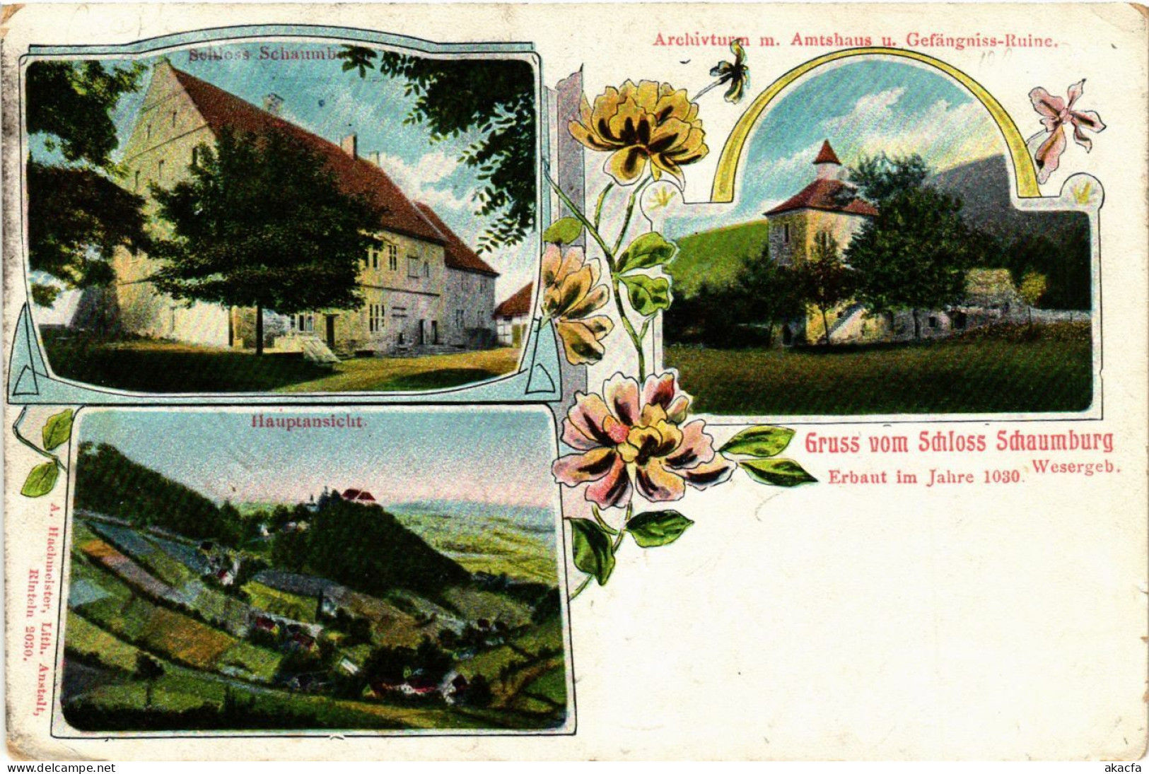 CPA AK Gruss Vom Schloss SCHAUMBURG GERMANY (865220) - Schaumburg