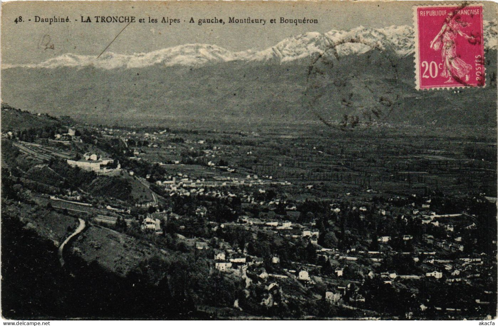 CPA Dauphiné - La TRONCHE Et Les Alpes - A Gauche Montfleury Et (652316) - La Tronche