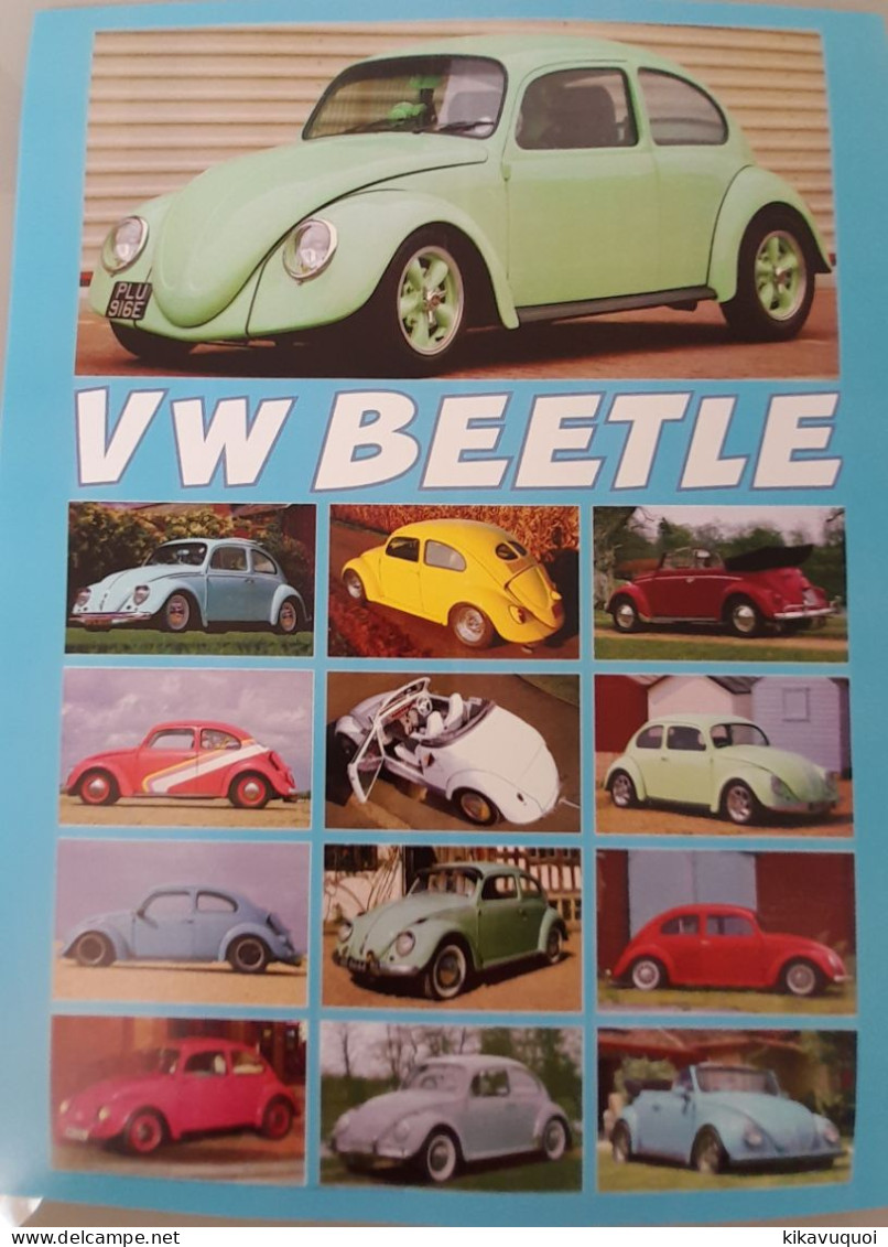 Affiche Poster - Volkswagen Cox Coccinelle MontagneTUNNING - Voitures