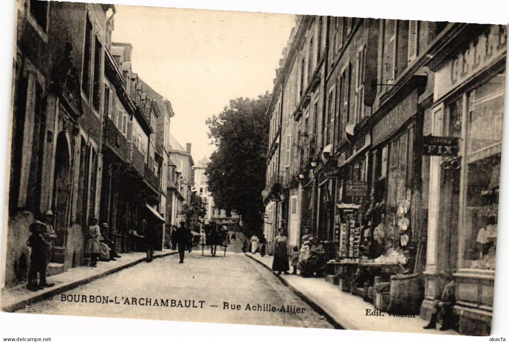 CPA BOURBON-l'ARCHAMBAULT - Rue Achille-Allier (263048) - Bourbon L'Archambault