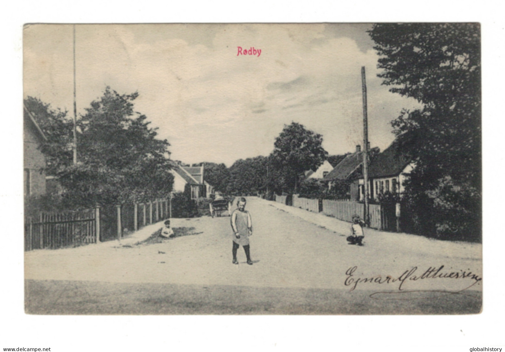 DH1476 - RØDBY - STREET SCENE With KIDS - Dinamarca