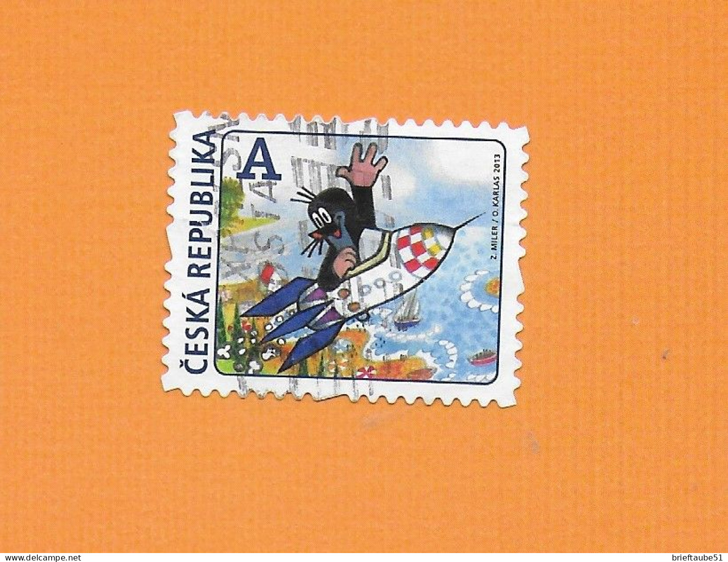 CZECH REPUBLIC 2013  Gestempelt°Used  MiNr. 766 "Der Kleine Maulwurf Und Die Rakete" - Usados