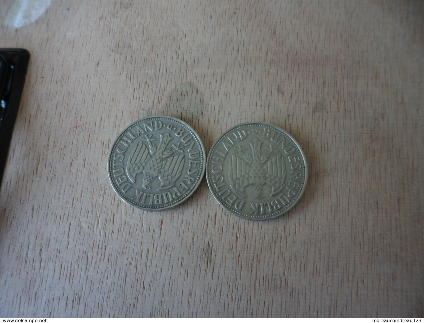 2 X 1 Deutsche Mark 1961 G /1963 D - 5 Reichsmark