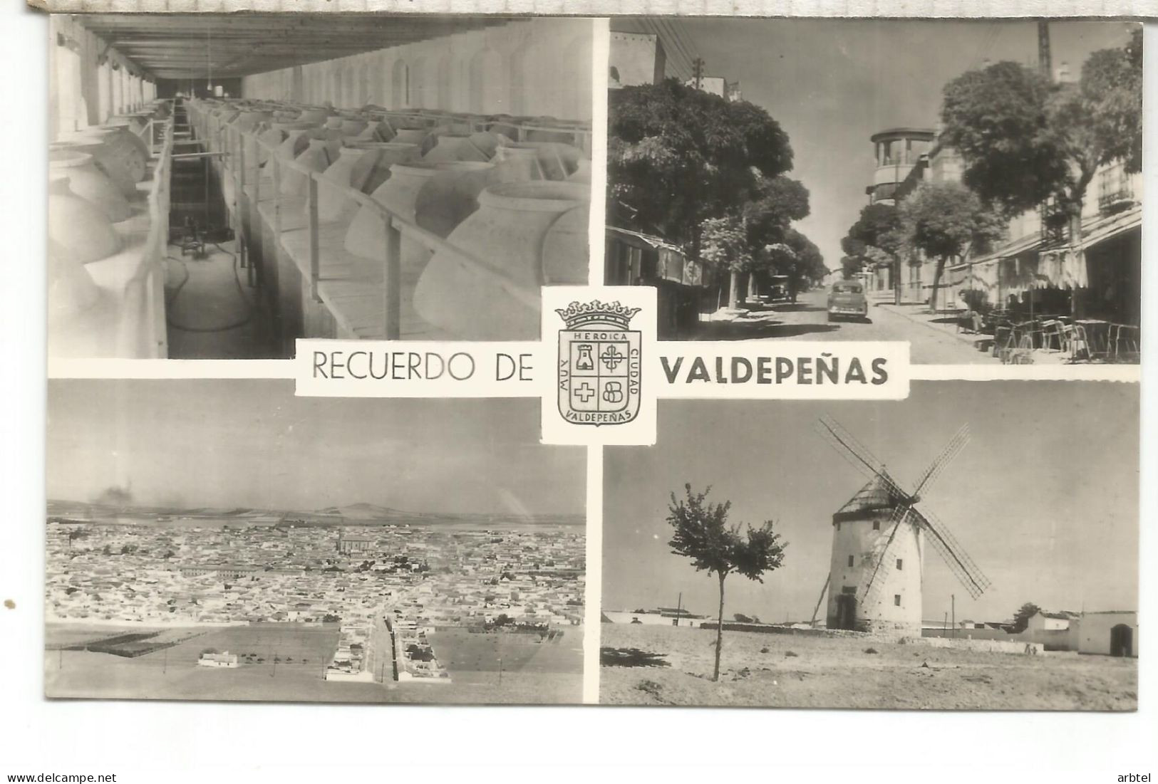 CIUDAD REAL VALDEPEÑAS SIN ESCRIBIR VINO WINE MOLINO WINDMILL - Ciudad Real