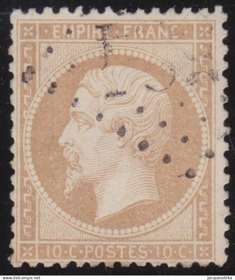 France  .  Y&T   .    21   .   O   .    Oblitéré - 1862 Napoléon III